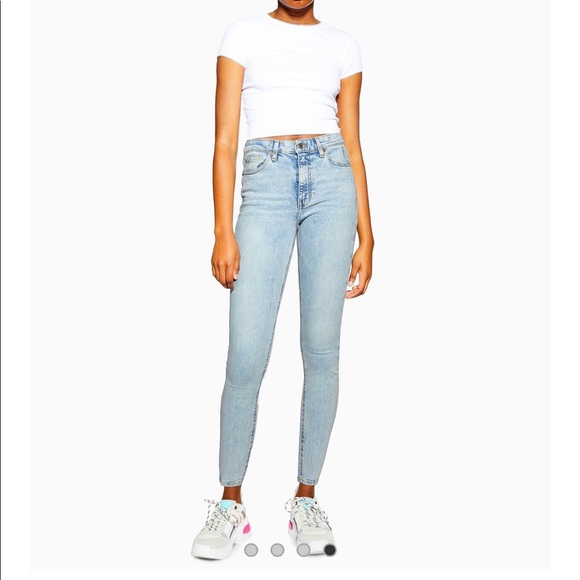 Topshop Denim - Topshop Moto Jaime Light Wash Skinny Jeans